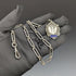 Around 1920 British Antique Pure Silver (925 Silver) Albert Chain 37g Medal Fob